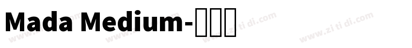 Mada Medium字体转换